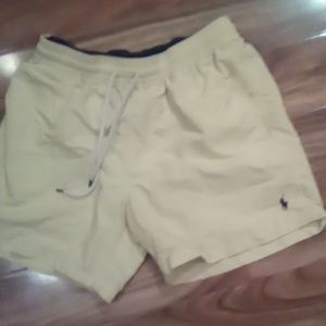 Yollow polo swim trunks